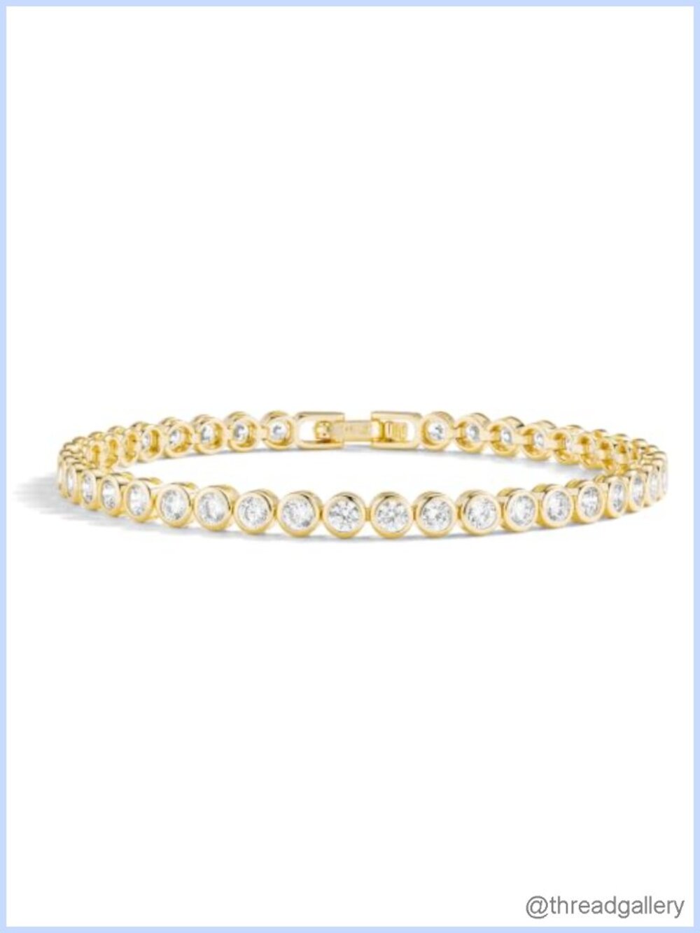 14k Gold Filled Tennis Bracelet for Women with Cubic Zirconia